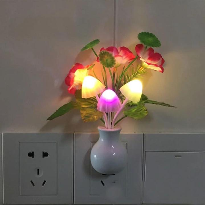 LED sensor mushroom night light